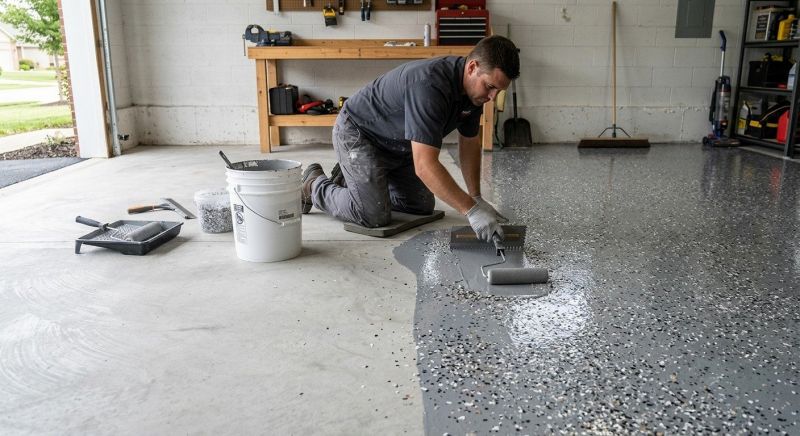 Garage Floor Epoxy Installation in Annapolis, MD